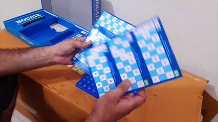 Unboxing and Review of Ekta Housie Board Game with 48 Reusable Cards and Tile for family