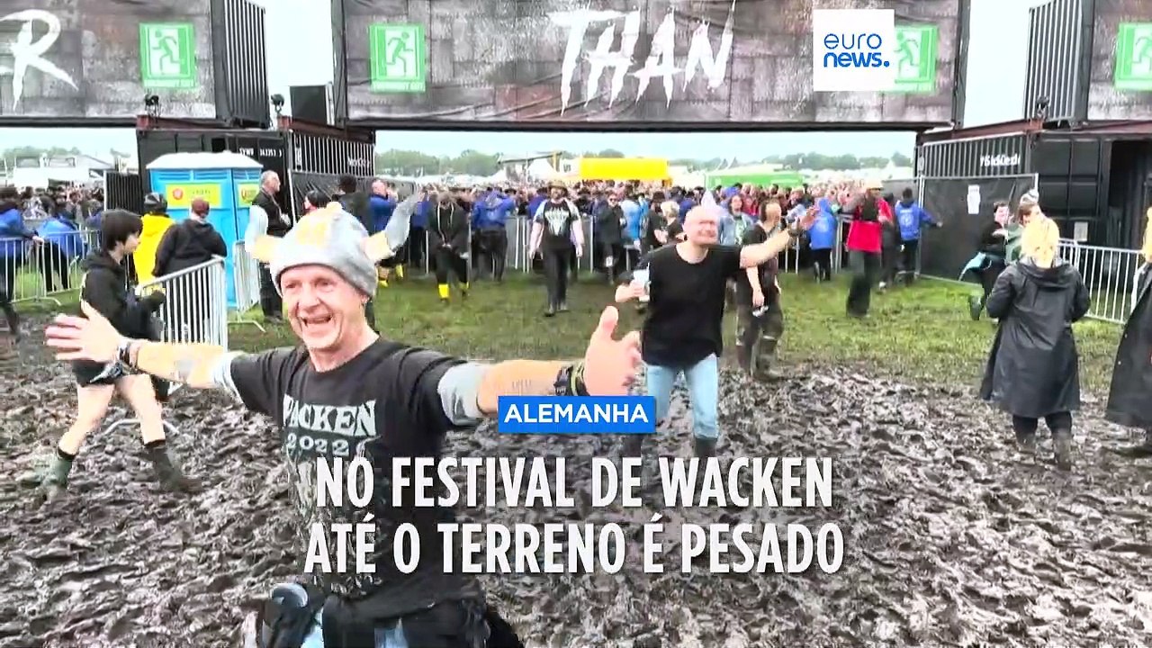 No Festival de Wacken até o terreno este ano parece "Heavy Metal"