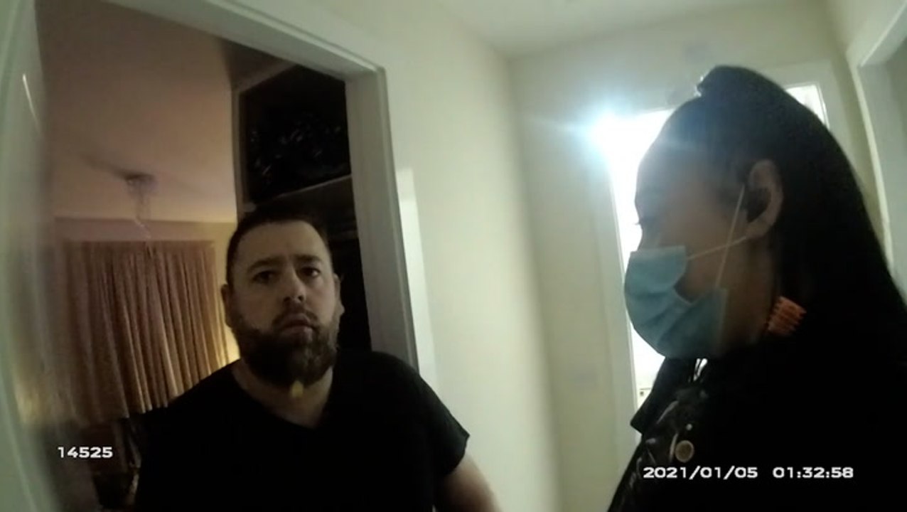 Moment stepfather arrested by police for murder of 10-month-old stepson