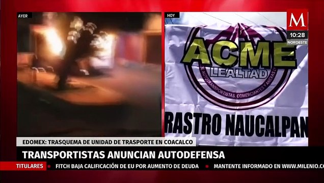 Transportistas anuncian paro en Edomex el 7 de agosto por extorsiones