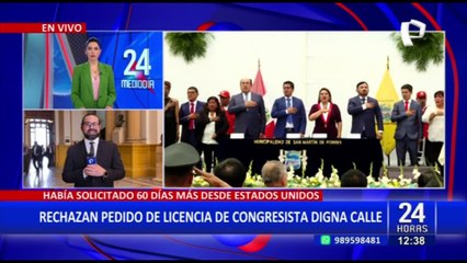 Video herunterladen: Digna Calle: Rechazan pedido de licencia de la congresista para seguir en el extranjero