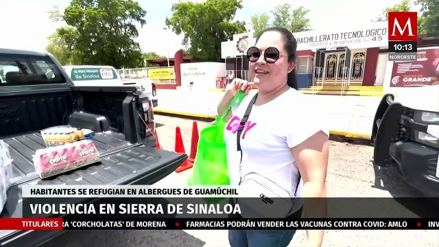 Por violencia en la Sierra de Sinaloa, familias desplazadas se refugian en Guamúchil