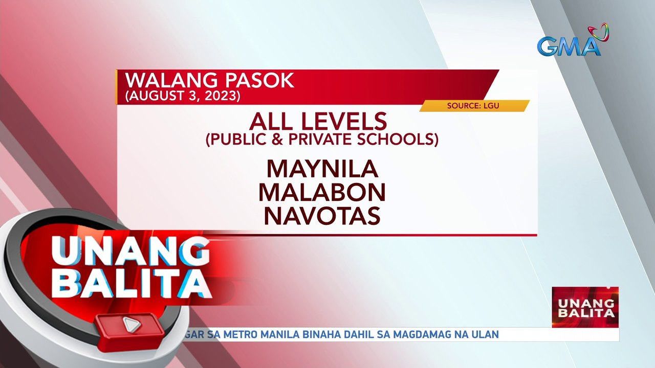 Walang pasok (August 3, 2023) | UB