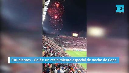 Estudiantes - Goiás: un recibimiento especial de noche de Copa