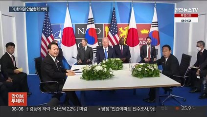 "美, 한미일 공동성명에 '한일, 공격받으면 협의 의무' 문구 원해"