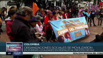Organizaciones sociales se movilizan en respaldo al Proyecto de Paz en Colombia