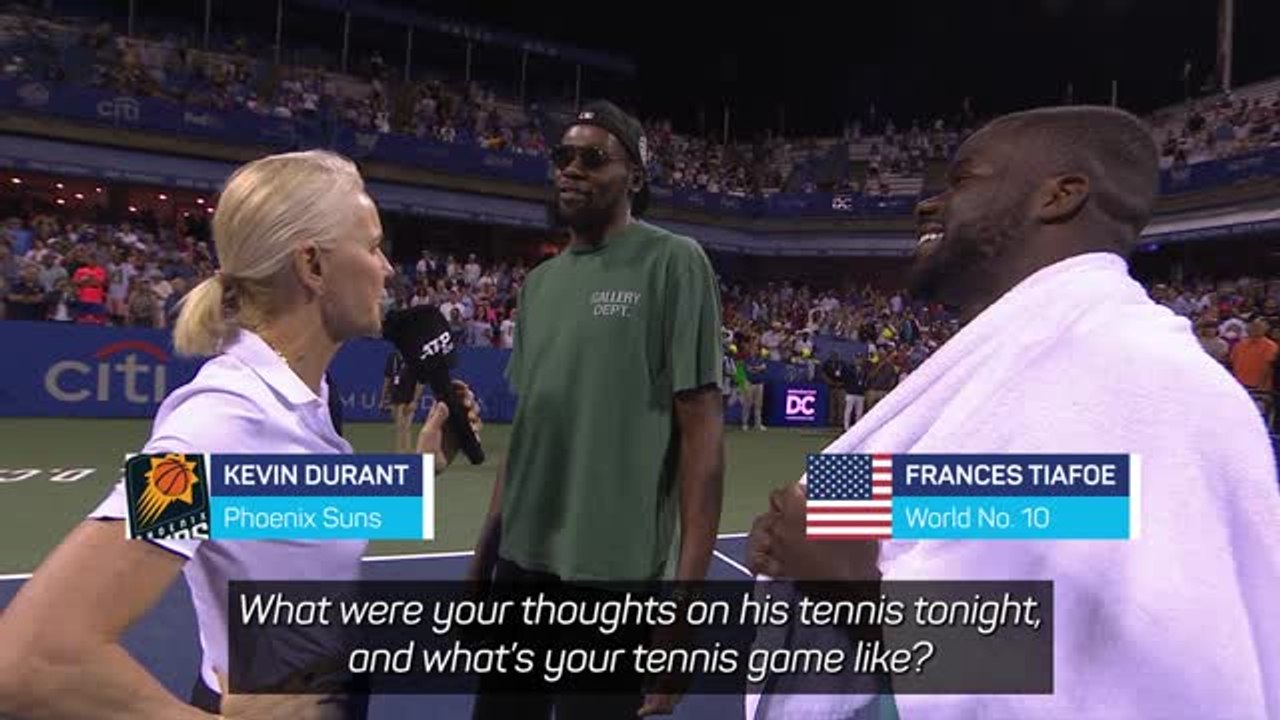 Kevin Durant spreads the Washington love to hometown hero Tiafoe