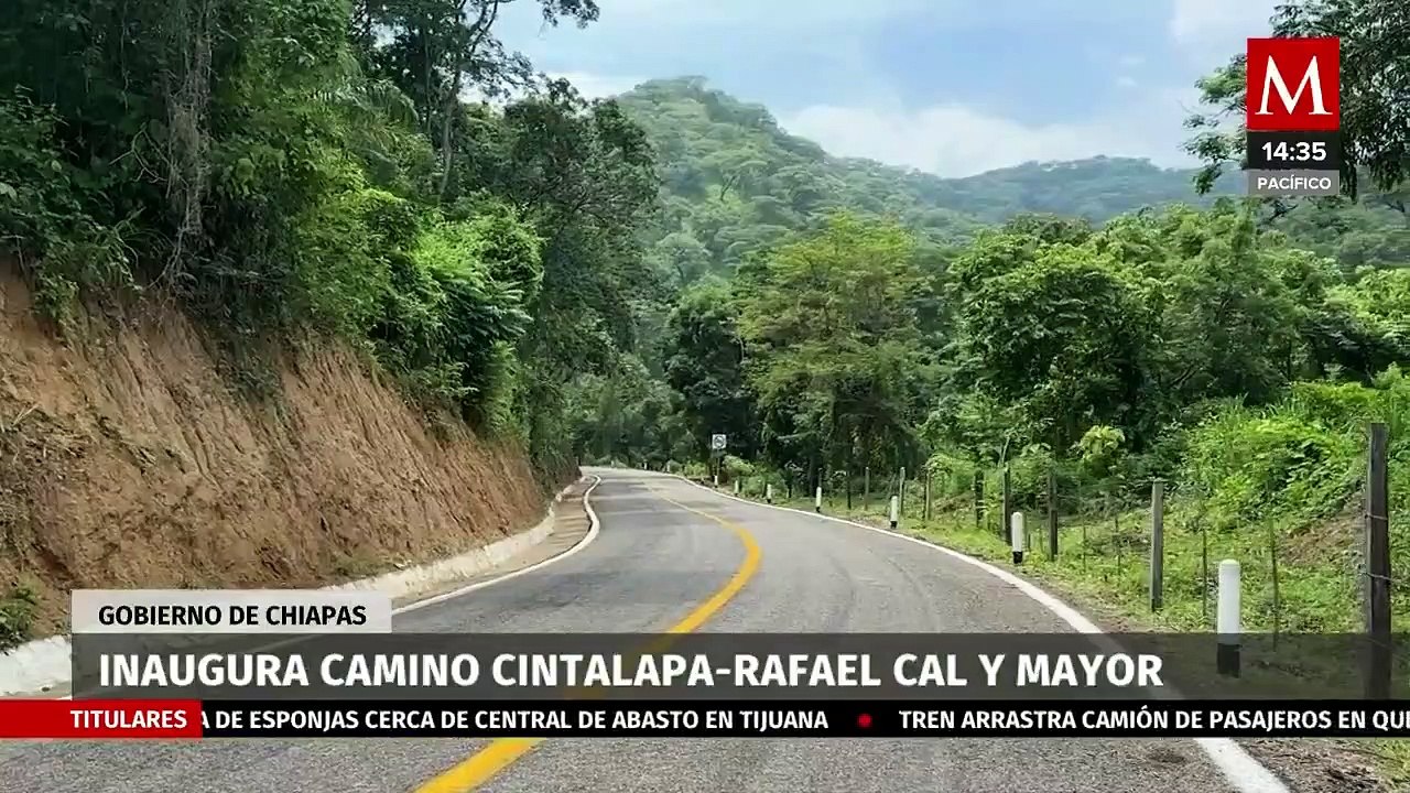 Rutilio Escandón inaugura camino Cintalapa-Rafael Cal y Mayor en Cintalapa