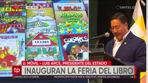 Arranca la Feria del Libro en La Paz y Arce participa de la inauguración