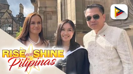 Anak ng dating ambassador, first class honor sa kursong Master of Arts in Accounting and Finance sa University of Edinburgh