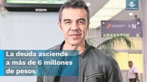 Pi-pi-pi-pi-piiii, Adrián Uribe es embargado por deuda millonaria