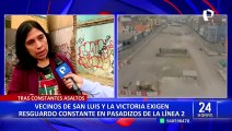 Inseguridad y delincuencia desatan caos en San Luis y La Victoria por obras de la Línea 2 del Metro