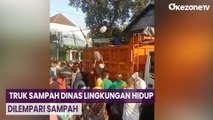 Warga Kotagede Yogyakarta Lempar Sampah ke Truk Sampah Dinas Lingkungan Hidup