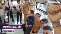 Momen Presiden Jokowi Jajal LRT Jabodebek Bareng Erick Thohir dan Ridwan Kamil