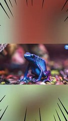 Frog's poison is more potent than cyanide! ☠️ | Blue dart frog #shorts #youtubeshorts #viralshorts