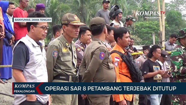 Operasi SAR 8 Petambang Terjebak di Banyumas Dihentikan, Korban Dinyatakan Hilang