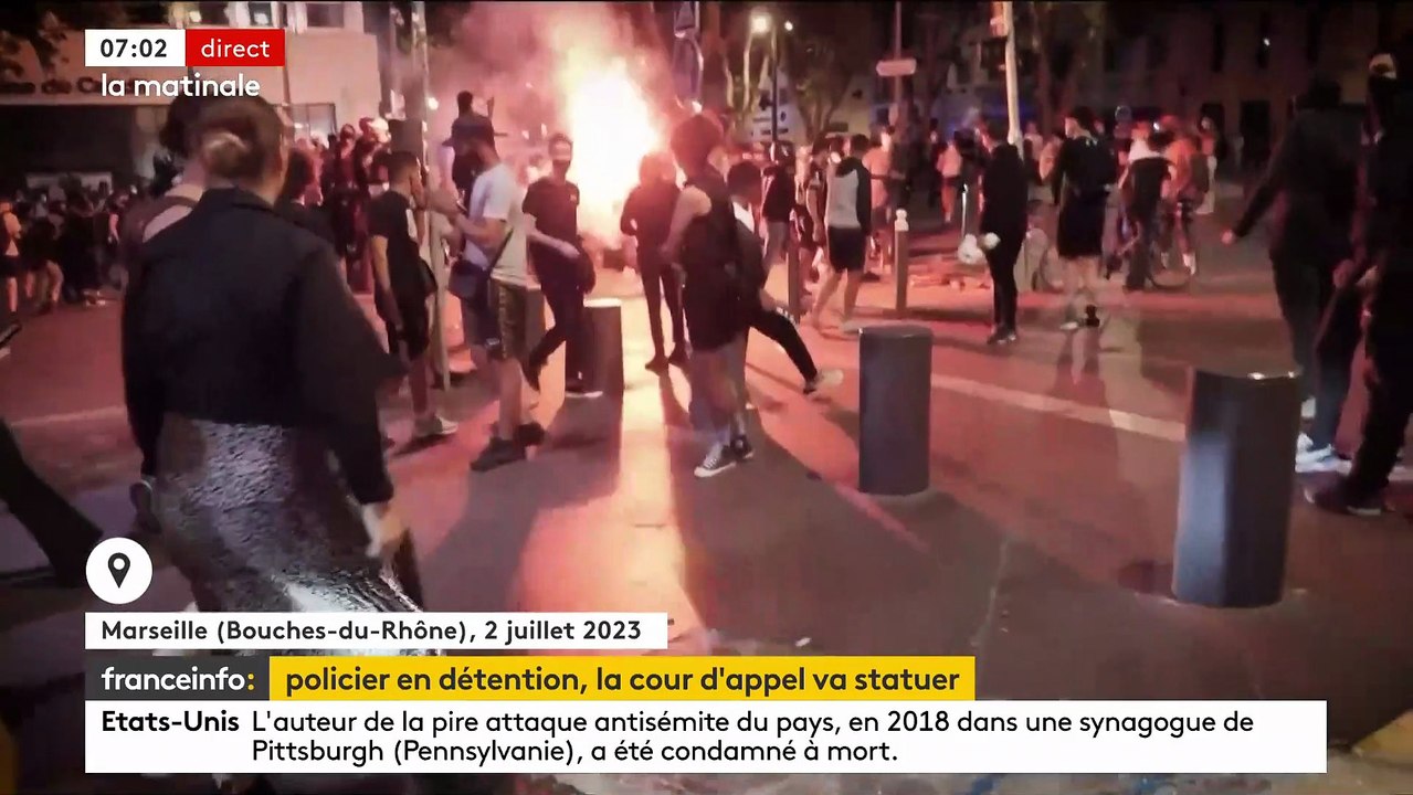 Affaire Hedi: La justice se penche aujourd'hui sur la détention provisoire d’un policier soupçonné avec trois collègues d’avoir gravement blessé le jeune homme lors des émeutes à Marseille - VIDEO