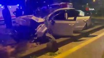 Ankara’da aşırı süratli araç ağaca çarptı: 4 yaralı