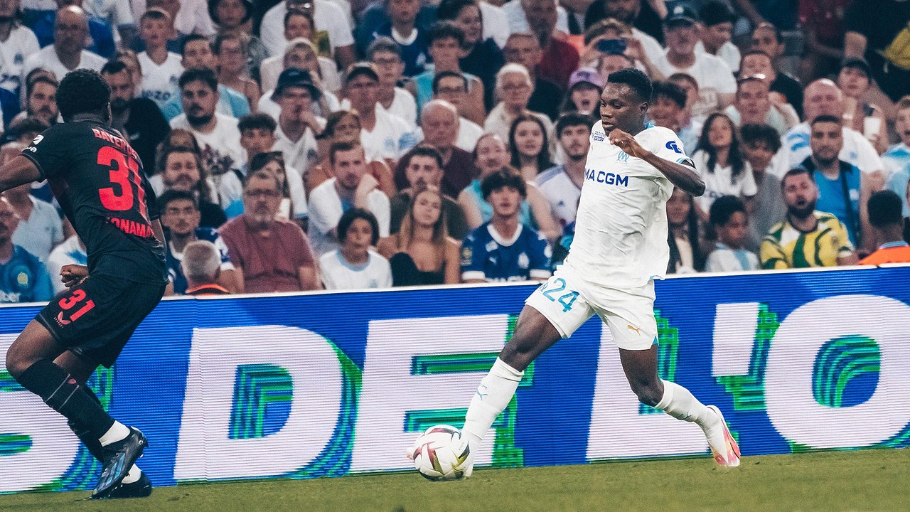 OM 1-2 Bayer Leverkusen : Le but de François Mughe