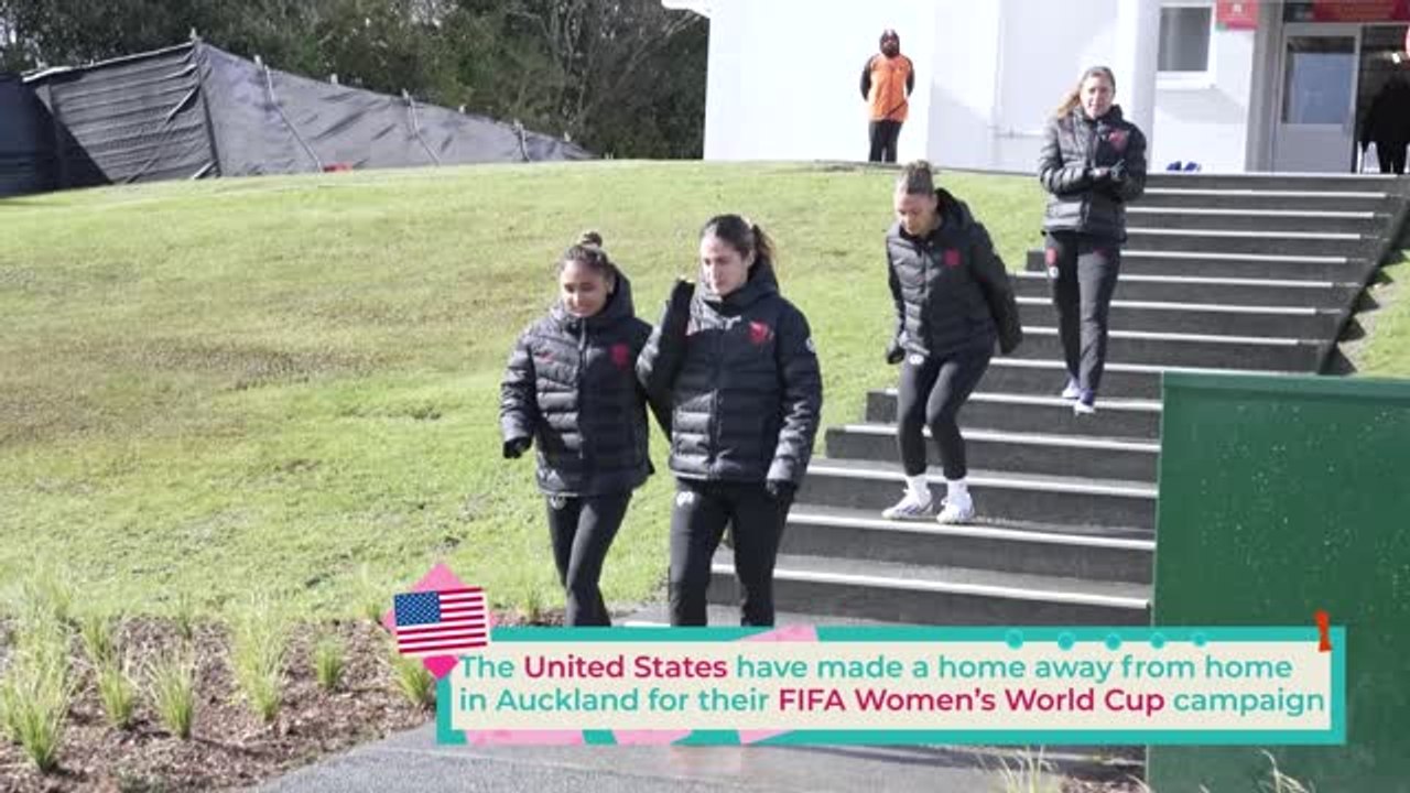 Behind the scenes - the United States' Auckland...