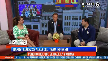 "Barby" Juárez se aleja del 'team infierno'; Poncho De Nigris asegura se hace la víctima