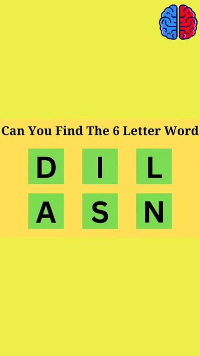 Find Six Letter Word IQ Test with Master IQ #iq
