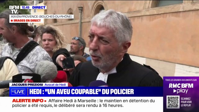 Pour l'avocat d'Hedi, il y a un risque de récidive de concertation si la détention provisoire du policier n'est pas maintenue