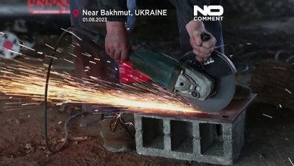 WATCH: Ukrainian mechanics work to get damaged tanks back on the battlefield