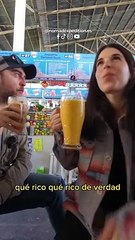 "Una ronda más": Españoles sorprendidos al probar jugo de fruta y tener yapa