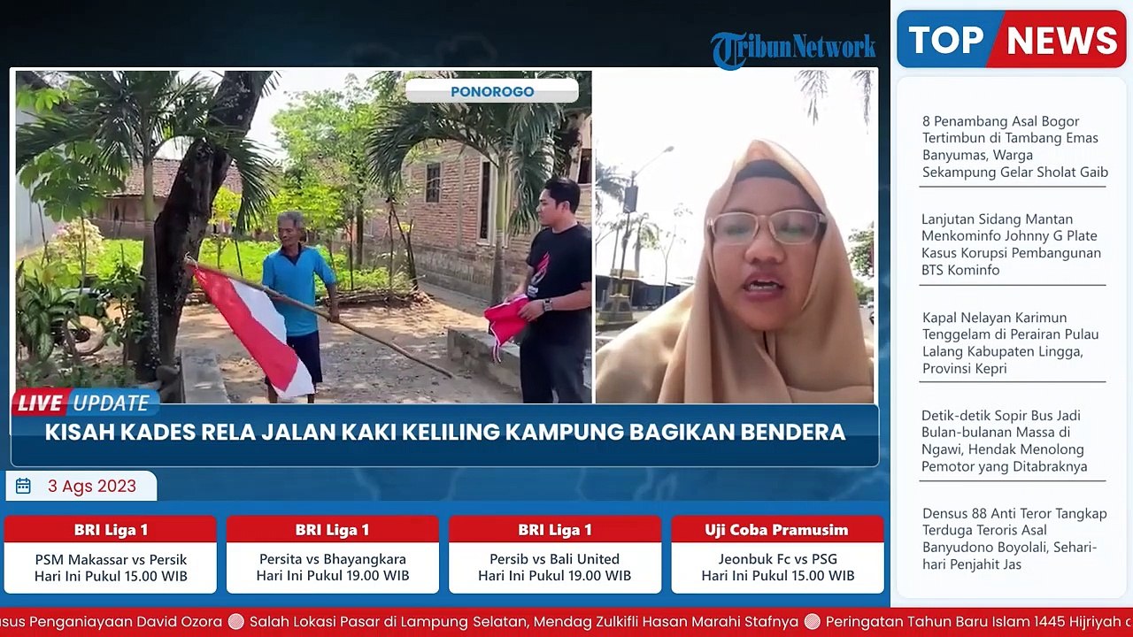 Kisah Kades di Ponorogo Datangi Rumah Warga untuk Bagikan Bendera Merah Putih, Dilakukan Jalan Kaki