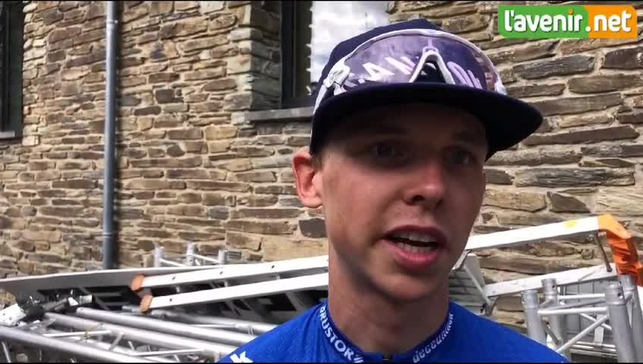 Réaction du vainqueur de l'étape 2 du Tour de la province de  Namur