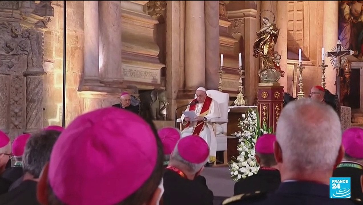 Pope Francis blasts 'scandal' of clergy sex abuse in Portugal, meets with survivors