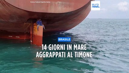 Brasile, salvati dopo decine di giorni in mare nascosti dietro a un timone
