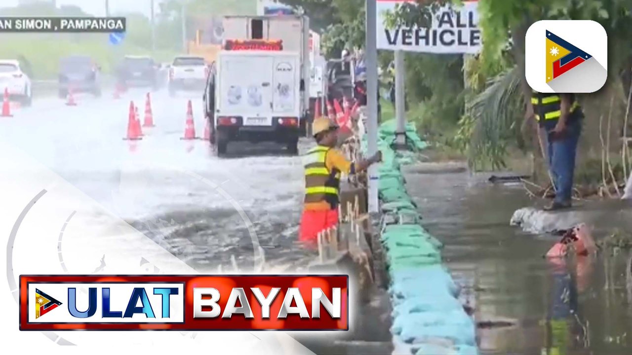 Ilang lugar sa Pampanga at Bulacan, lubog pa rin sa baha