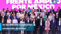 Aspirantes del Frente sufren para recabar 150 mil firmas