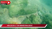 MSB: Şile'de 17 top mermisi imha edildi