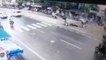 गोरखपुर: सीसीटीवी कैमरे में कैद हुई रोड एक्सीडेंट की लाइव तस्वीर, देखें लाइव वीडियो