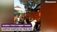 Warga Yogya Ramai-Ramai Lempar Sampah ke Truk DLH yang Melintas