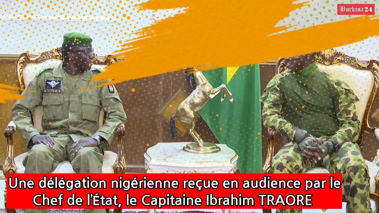 Une délégation nigérienne reçue en audience par le Chef de l’État, le Capitaine Ibrahim TRAORE