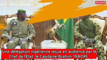 Une délégation nigérienne reçue en audience par le Chef de l’État, le Capitaine Ibrahim TRAORE