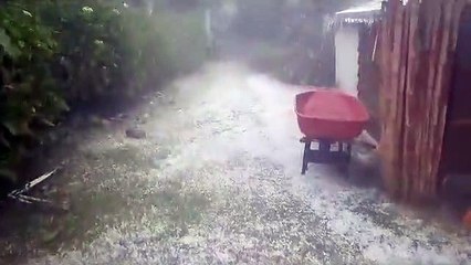 Lluvias con granizadas se registraron en Constanza