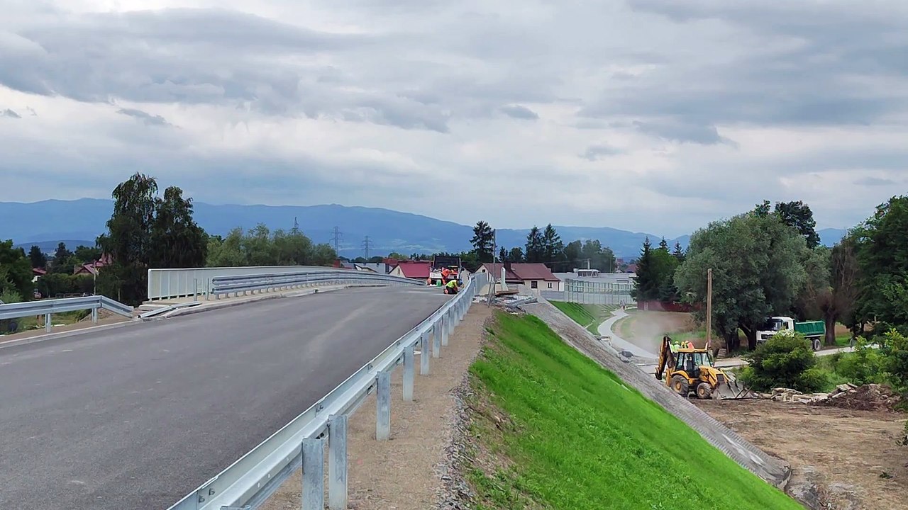 Chełmiec - prace przy budowie obwodnicy