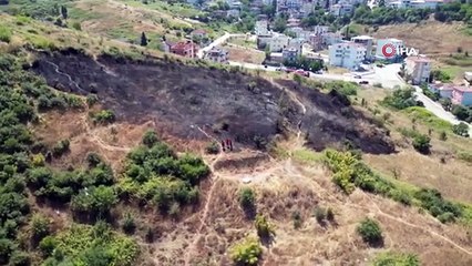 Otluk alanda çıkan yangın 20 dönüm alanı küle çevirdi