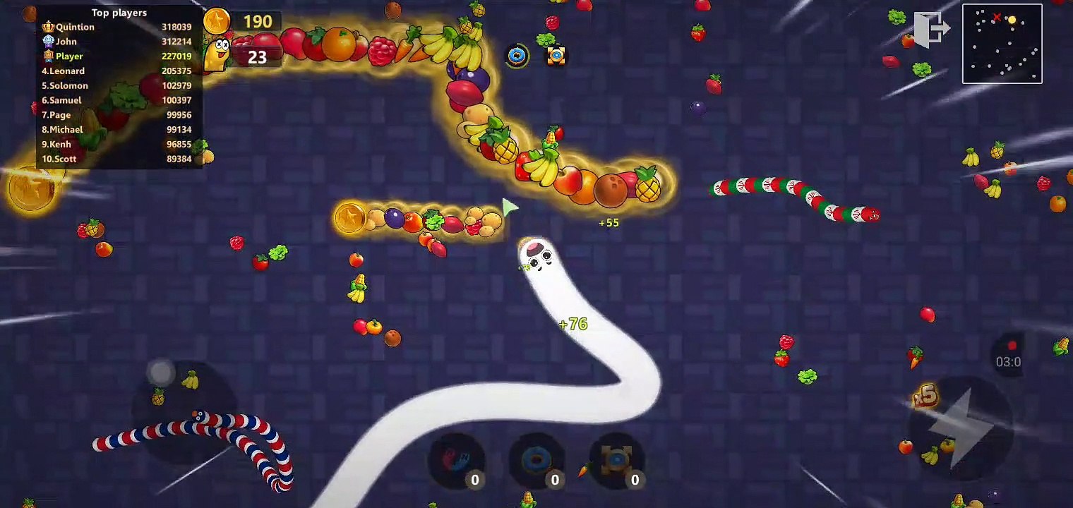 The evil within this snake  - Snake.io