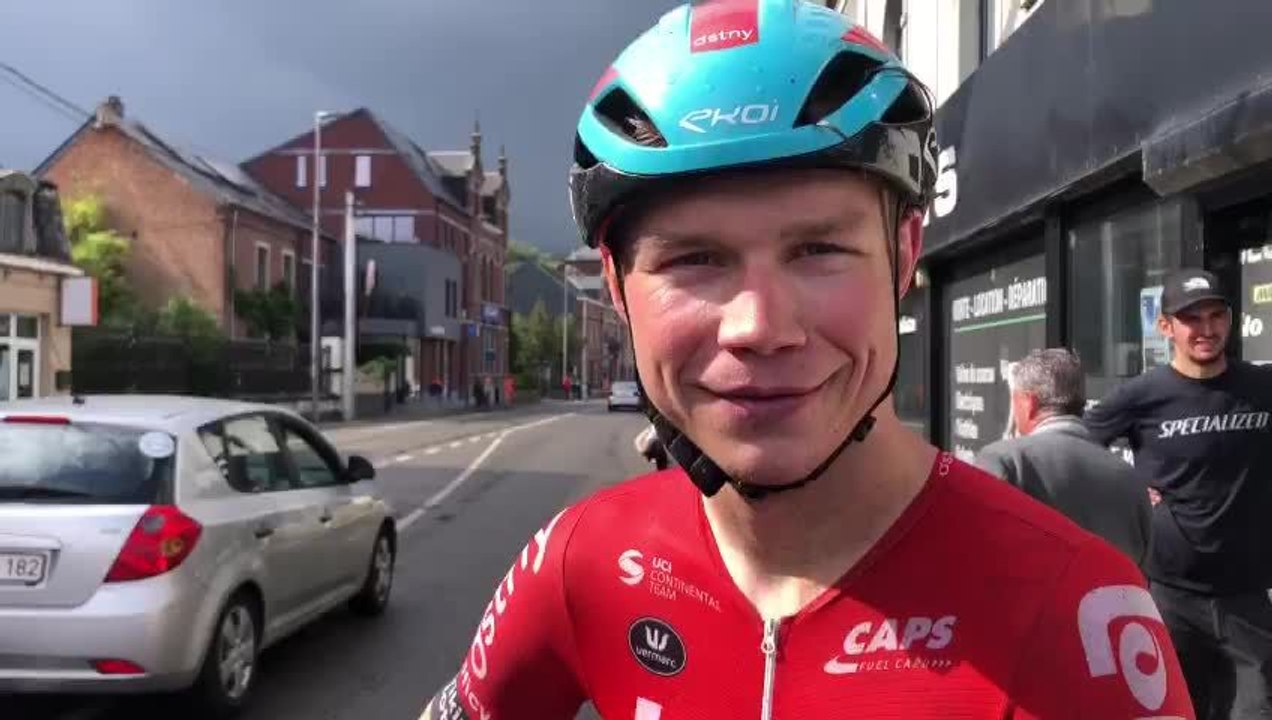 Axel De Lie troisième de l'étape du Tour de Namur à Couvin