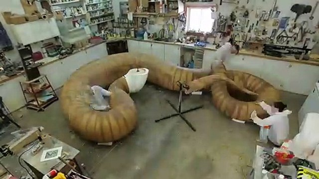 Titanoboa Monster Snake - Behind the Scenes Making the Monster Snake