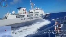 China Coast Guard fires water cannons vs. PH Coast Guard en route to Ayungin Shoal