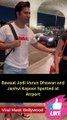 Bawaal Jodi Varun Dhawan and Janhvi Kapoor Spotted at Airport