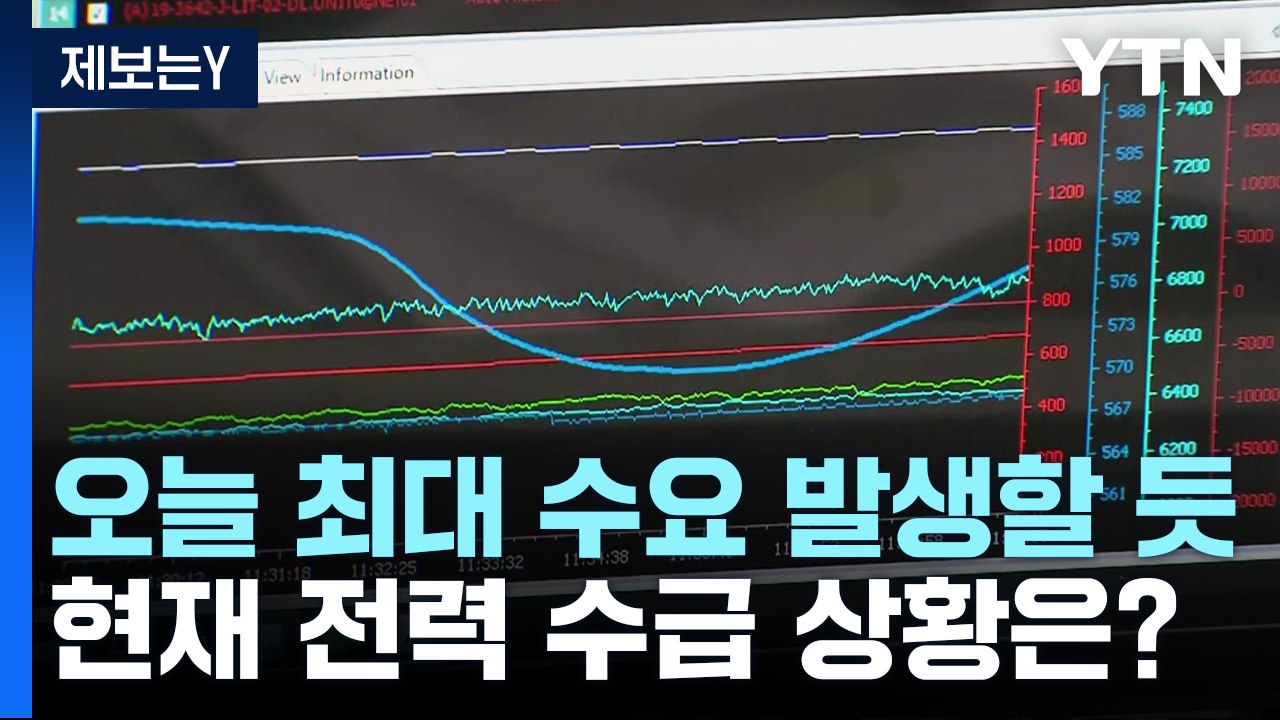 "오늘 최대 전력수요 발생할 듯...수급상황 안정적" / YTN