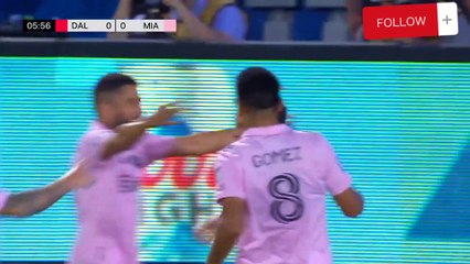 Messi's 6th Goal in Leagues Cup Feeding by Jordi Alba